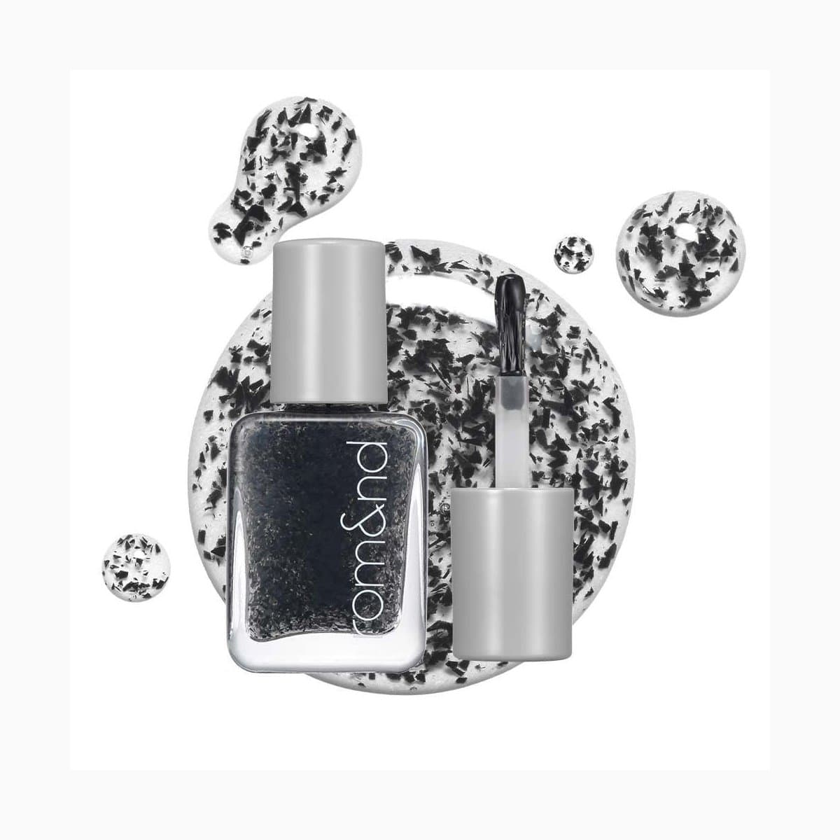 rom&nd MOOD PEBBLE NAIL 00 CRUNKY BLACK