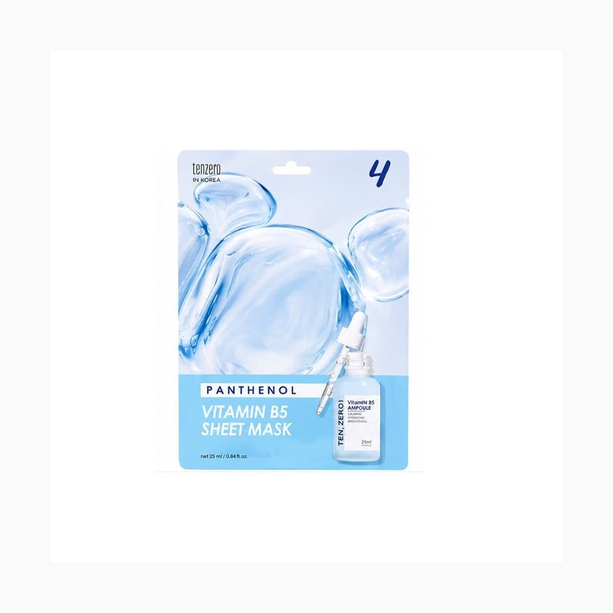 TENZERO PANTHENOL VITAMIN B5 AMPOULE SHEET MASK