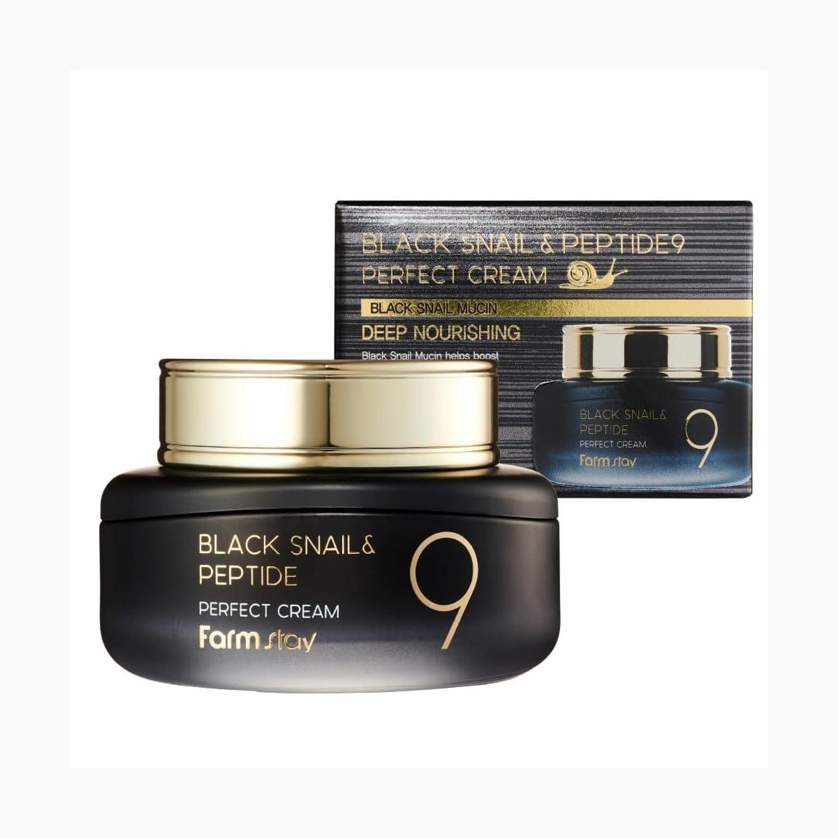 FARMSTAY BLACK SNAIL & PEPTIDE9 PERFECT CREAM