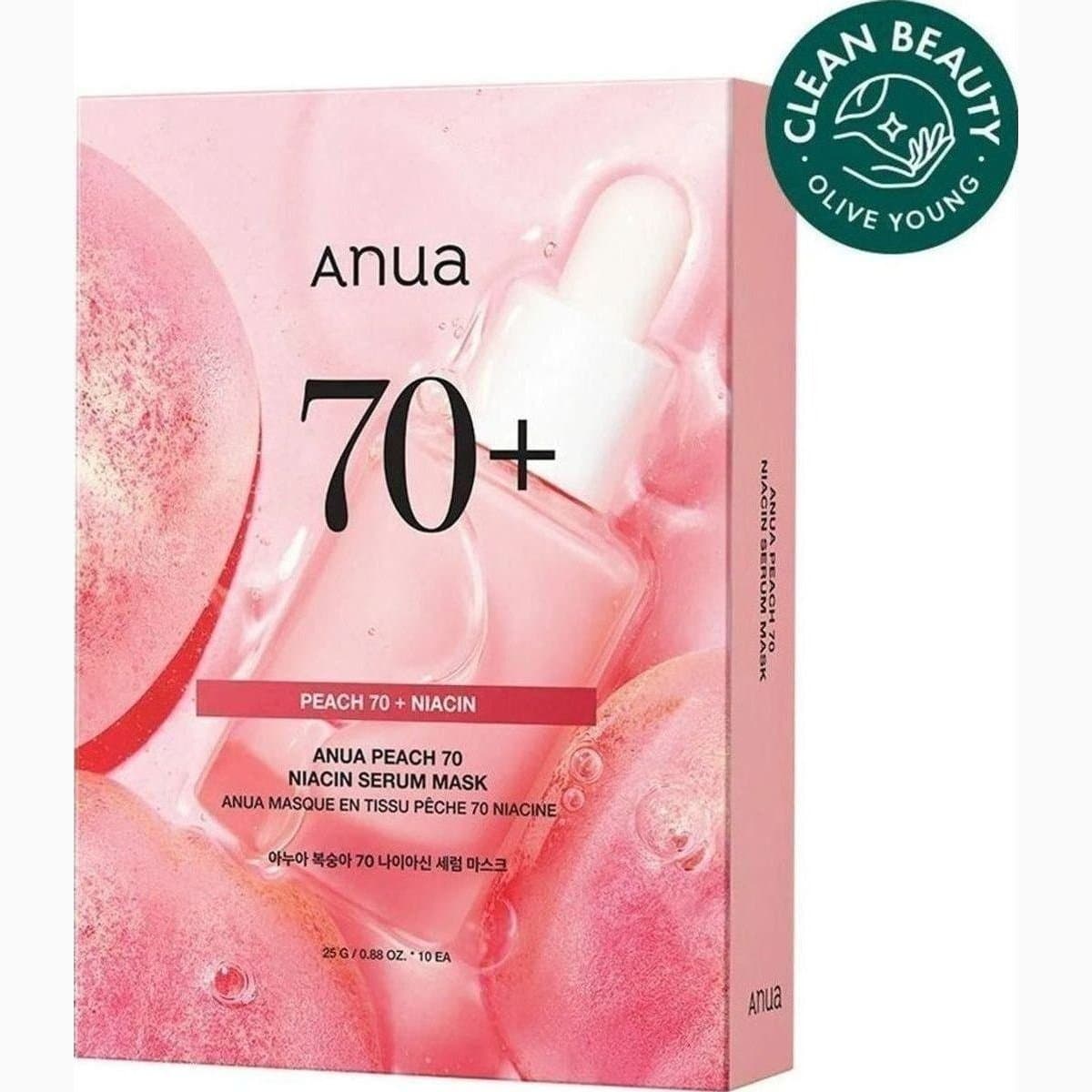 ANUA PEACH NIACIN SERUM MASK (10PCS)