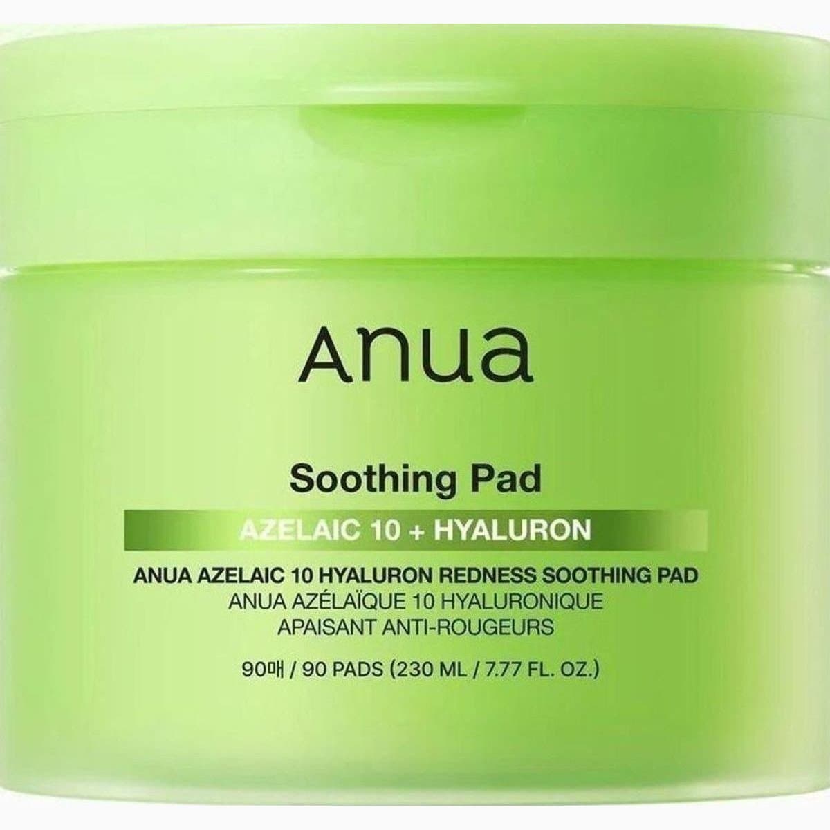 ANUA AZELAIC 10 HYALURON REDNESS SOOTHING PAD 230ml (90EA)