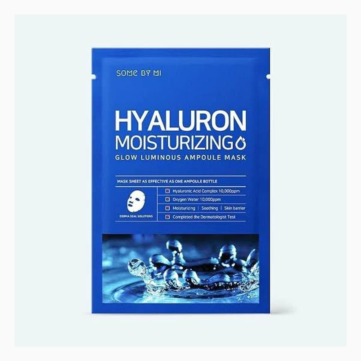 SOME BY MI HYALURON MOISTURIZING GLOW LUMINOUS AMPOULE MASK