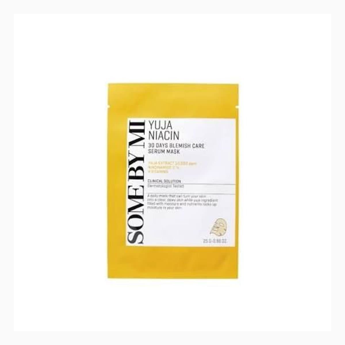 SOME BY MI YUJA NIACIN 30 DAYS BLEMISH CARE SERUM MASK [25g]
