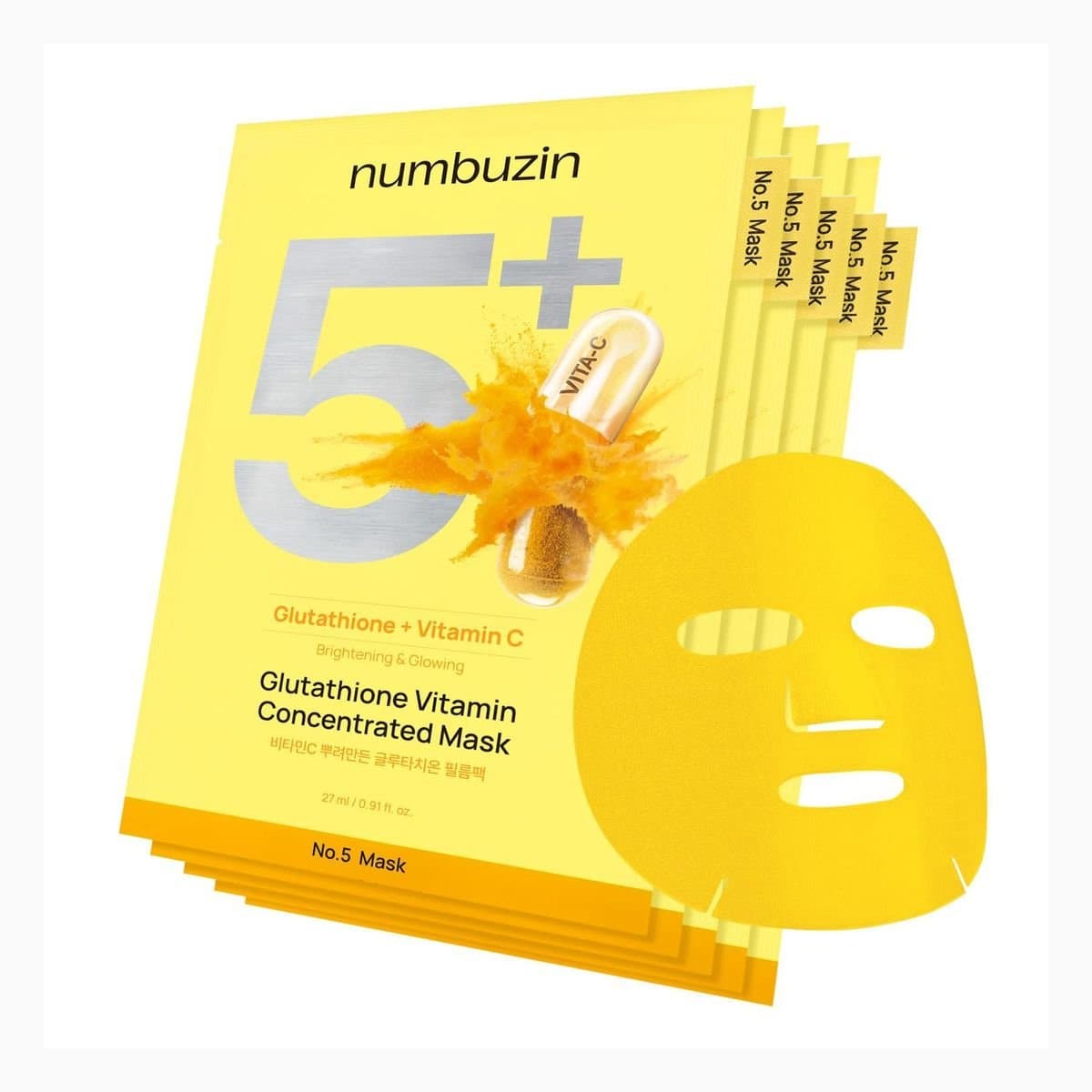No.5+ Glutathione Vitamin Concentrated Mask (1ea)