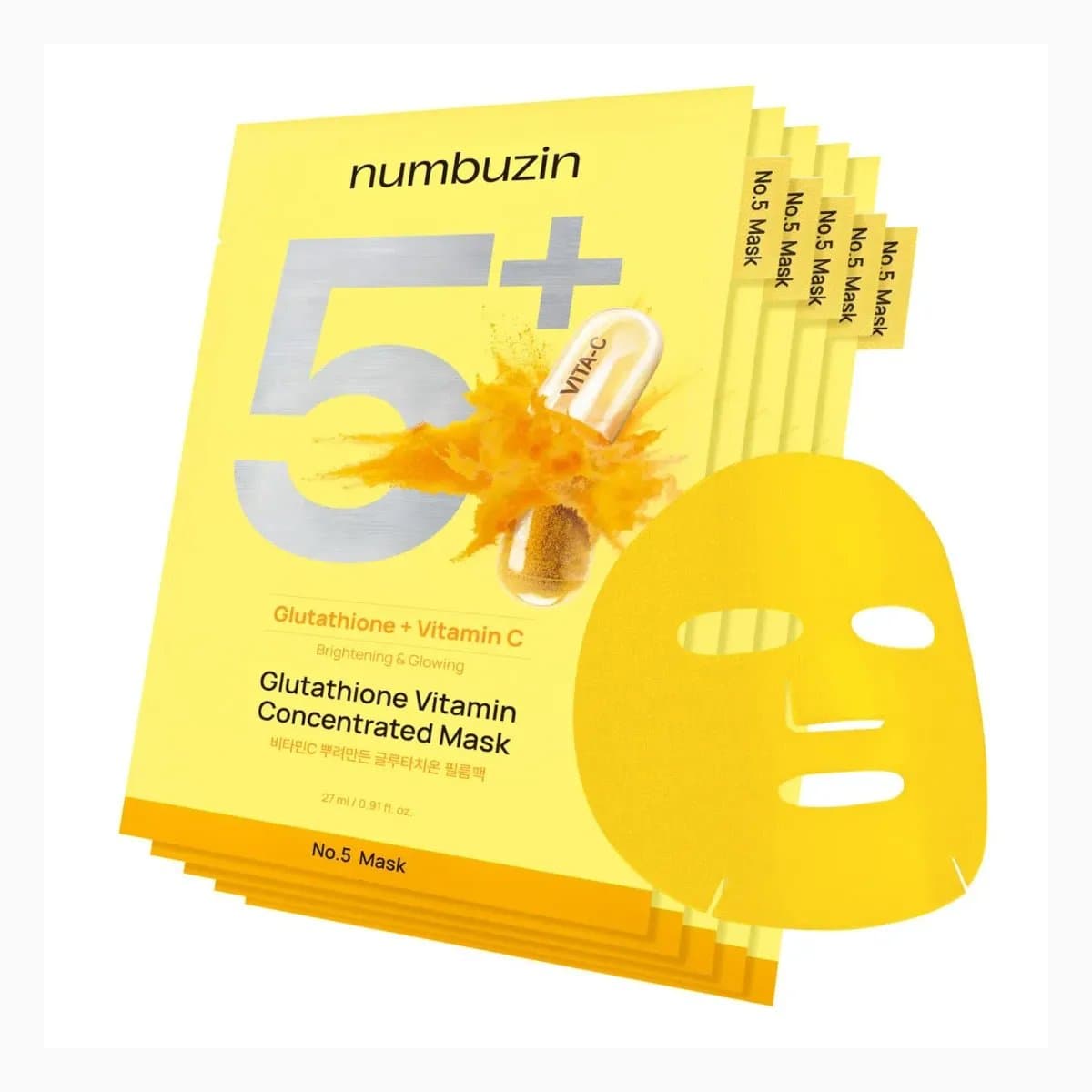 No.5+ Glutathione Vitamin Concentrated Mask (10ea)