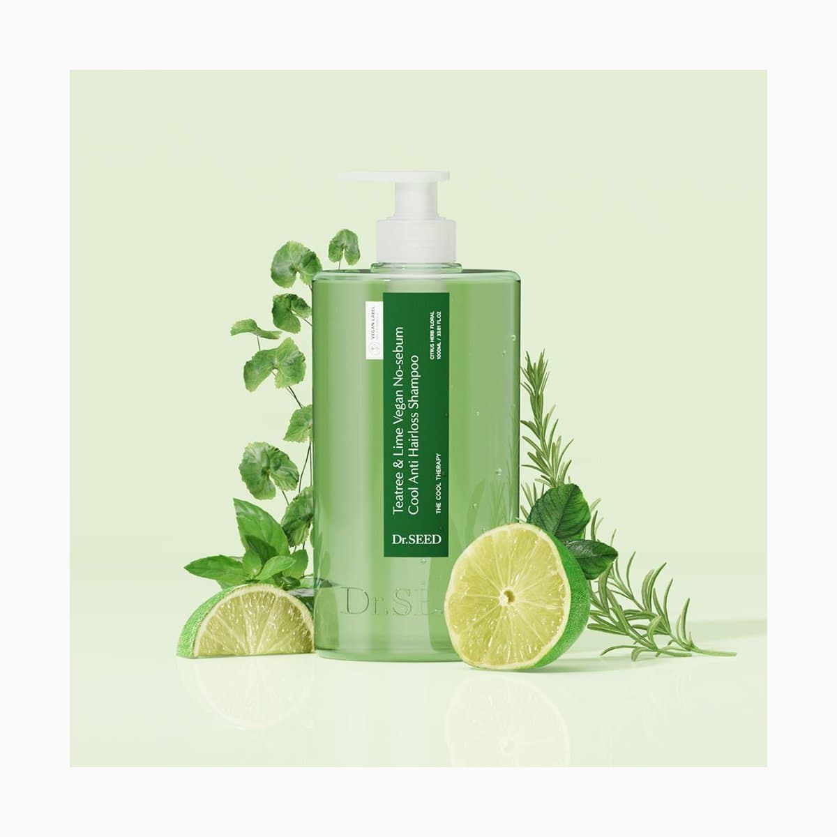 Dr.SEED Teatree and Line Vegan No-sebum Cool Anti Hairloss Shampoo
