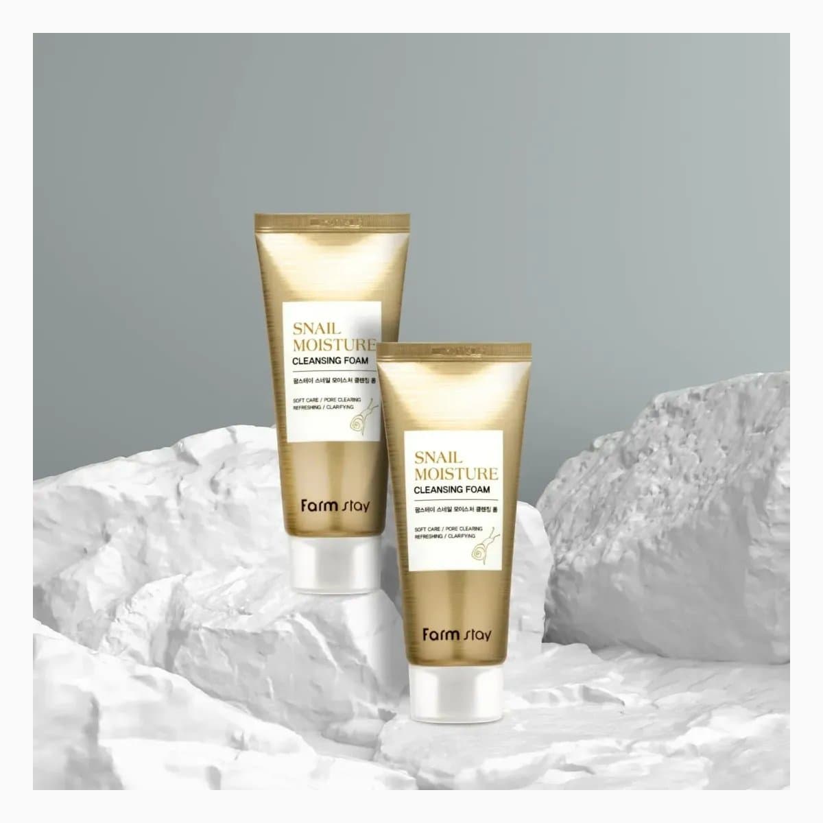 FARMSTAY SNAIL MOISTURE CLEANSING FOAM