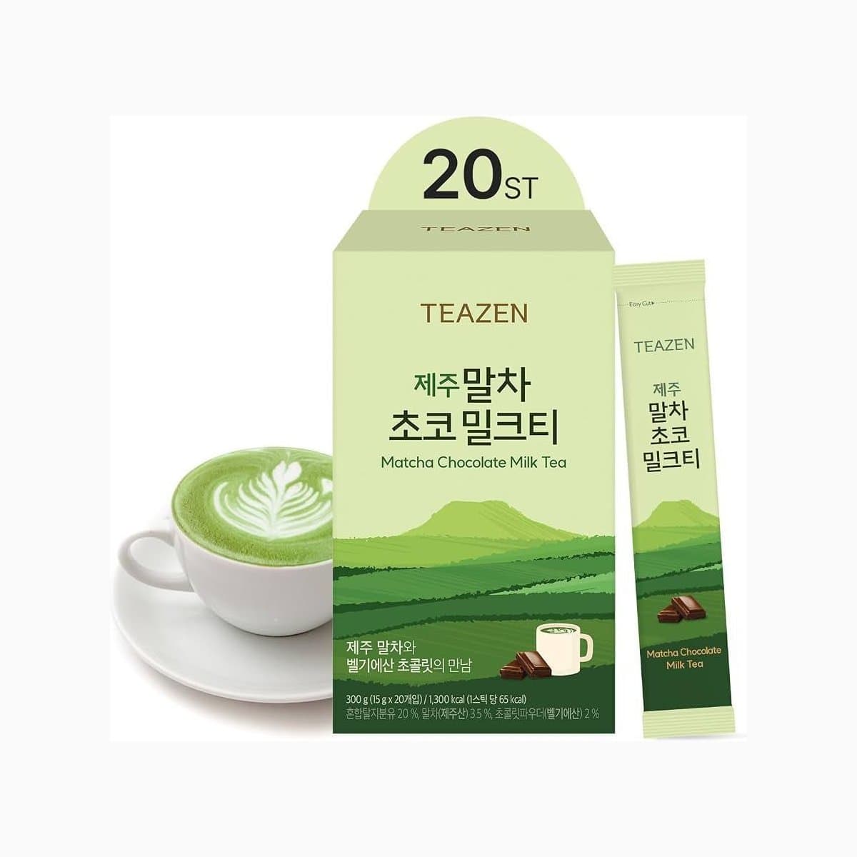 Jeju Matcha Chocolate Milk Tea 15g x 20ST