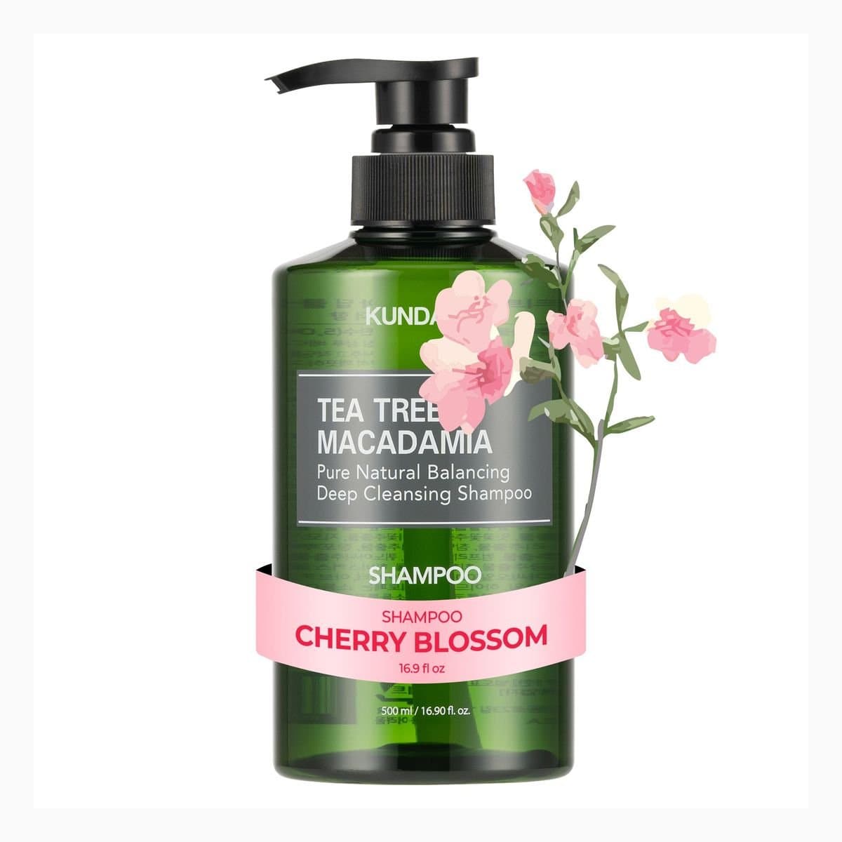 TEA TREE & MACADAMIA DEEP CLEANSING SHAMPOO 500ML - CHERRY BLOSSOM