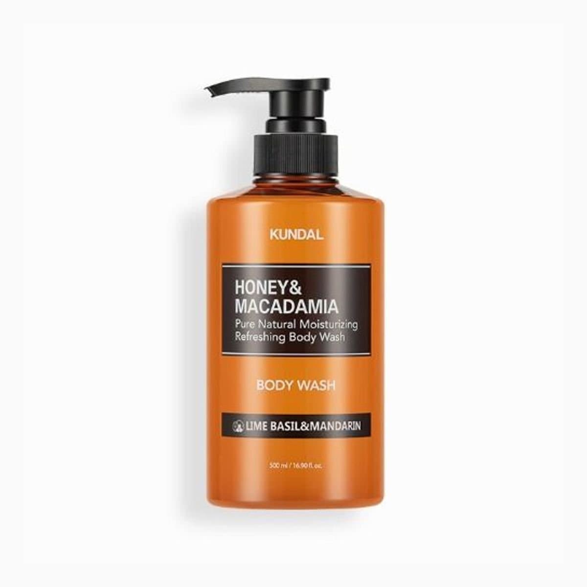 Kundal HONEY & MACADAMIA PURE BODY WASH 500ML - LIME BASIL&AMONDE