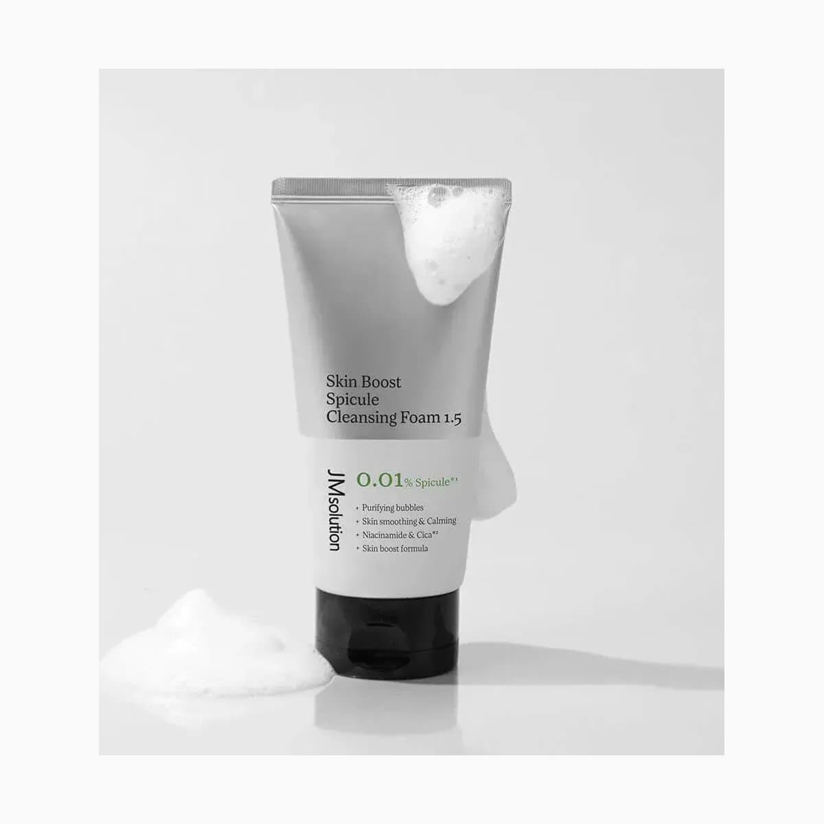 JMSOLUTION SKIN BOOST SPICULE CLEANSING FOAM 1.5