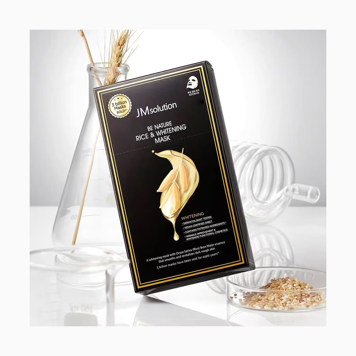 JMSOLUTION BE NATURE RICE & WHITENING MASK