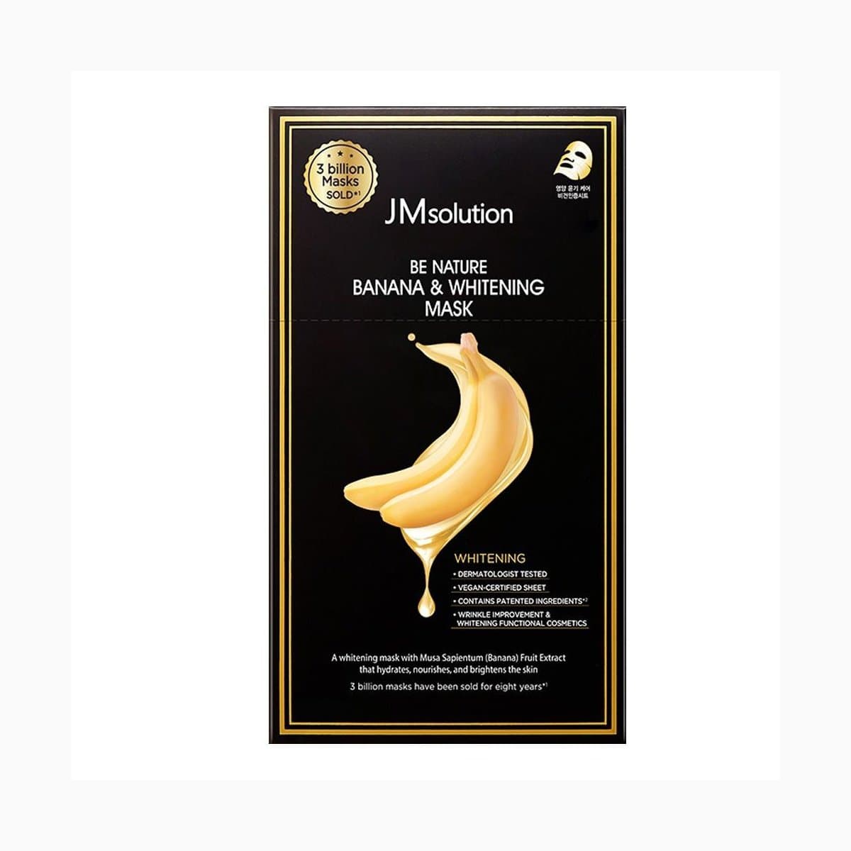 JMSOLUTION BE NATURE BANANA & WHITENING MASK