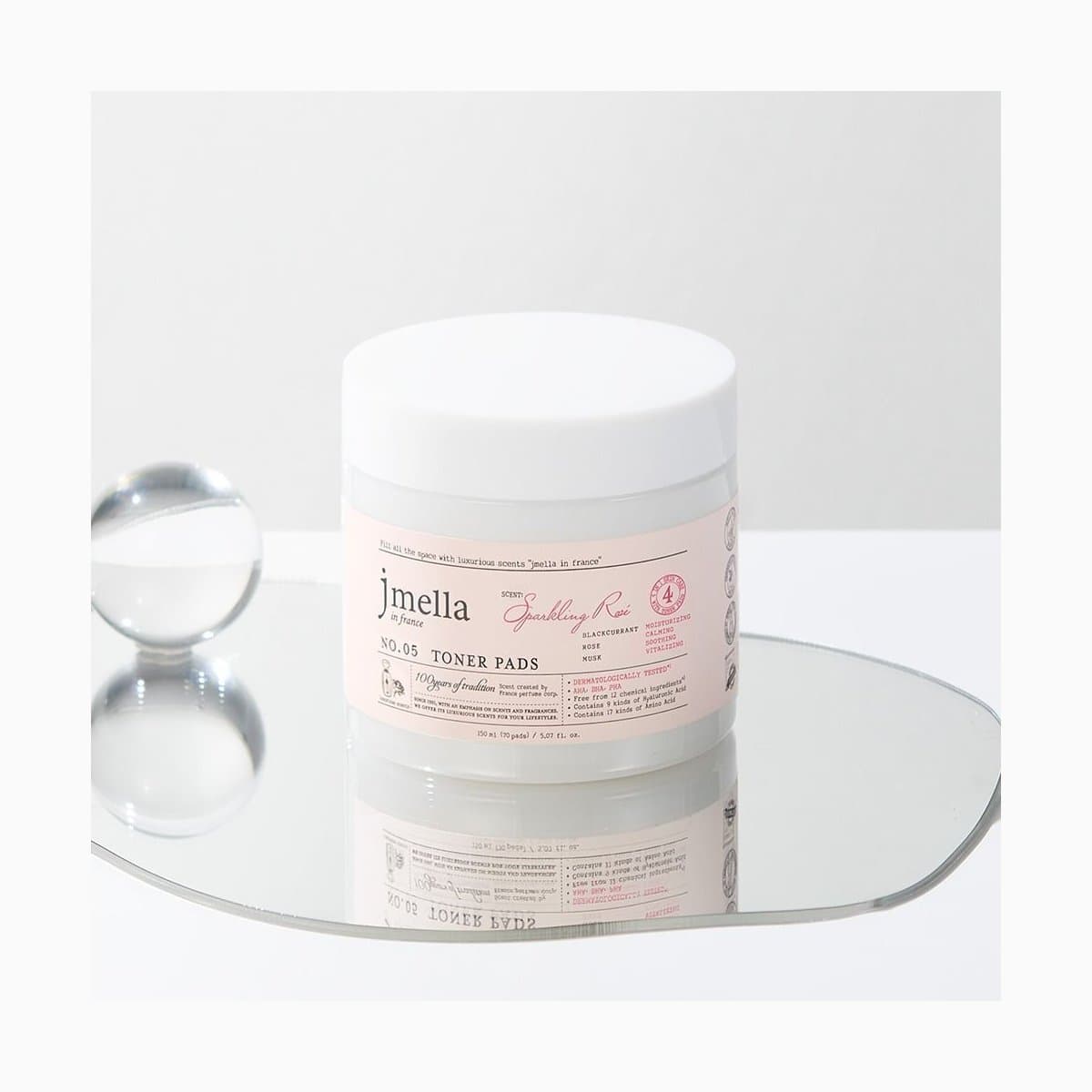 JMELLA IN FRANCE SPARKLING ROSE TONER PADS 150g
