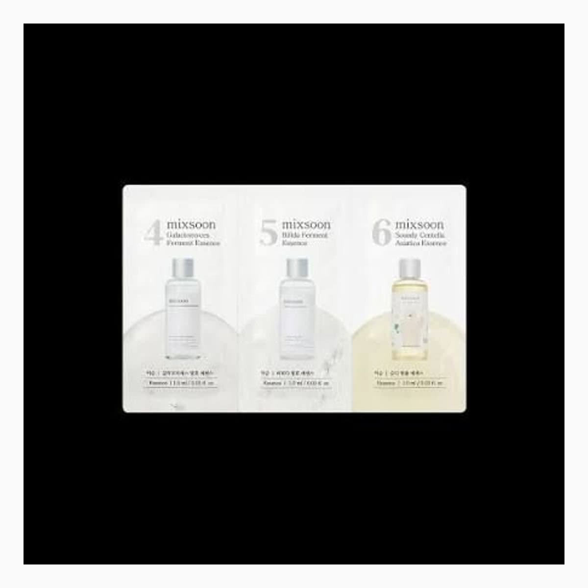 (Step 4,5,6) Galactomyces Ferment Essence, Bifida Ferment Essence, Centella Asiatica Essence Sachet [1ml*3ea]
