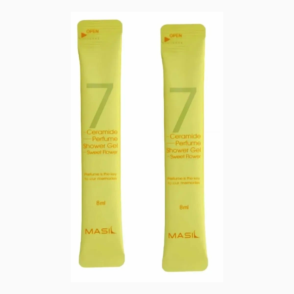 MASIL 7 CERAMIDE PERFUME SHOWER GEL STICK POUCH 8ml*20 (SWEET FLOWER)