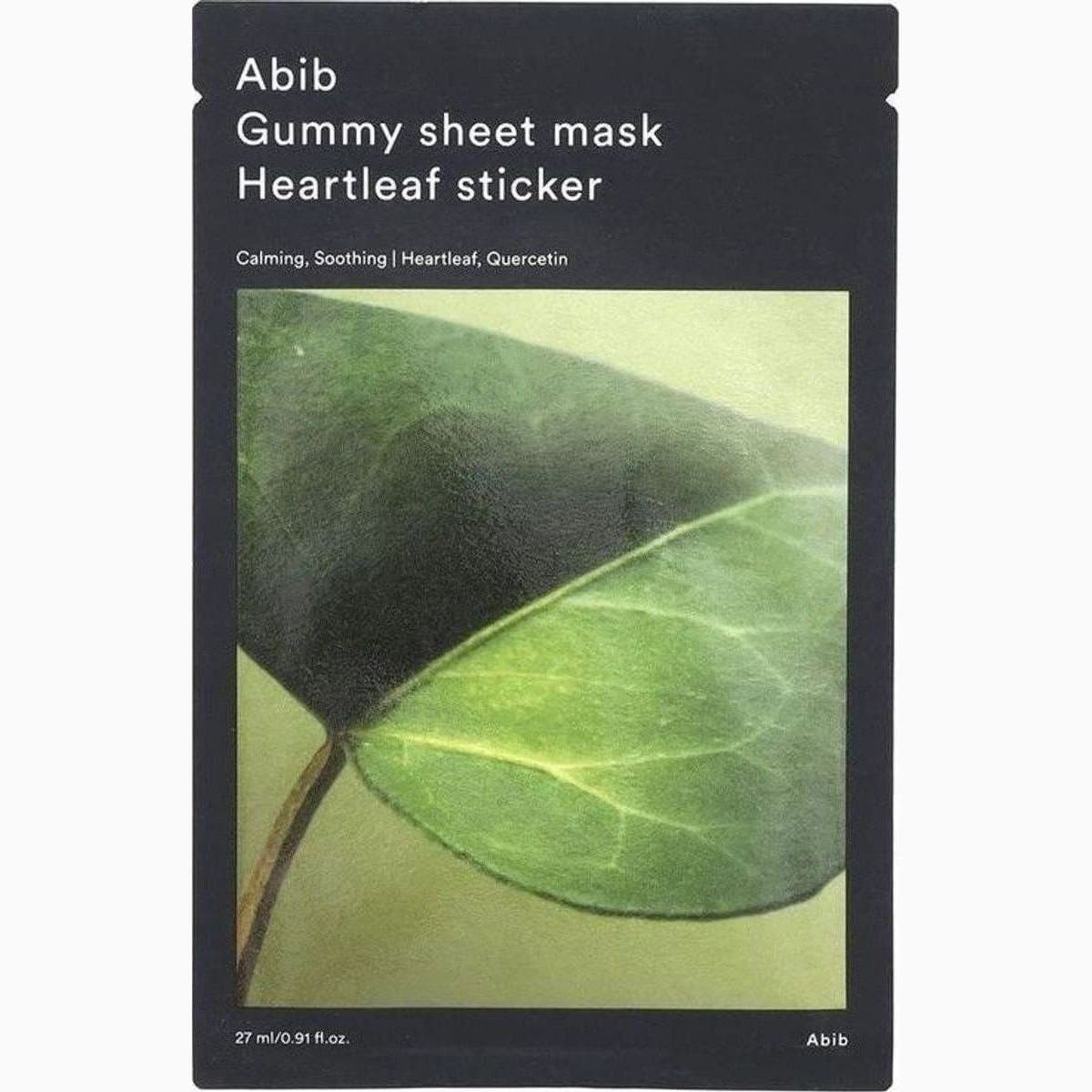 Abib Gummy sheet mask
Heartleaf sticker