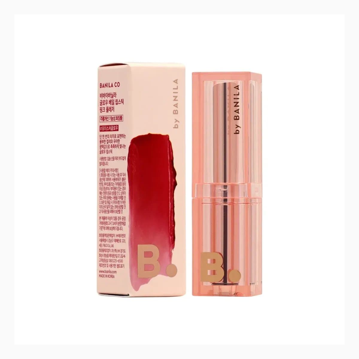B.by BANILA Glow Veil Lipstick-PK01 Pink Pleasure-4.3G