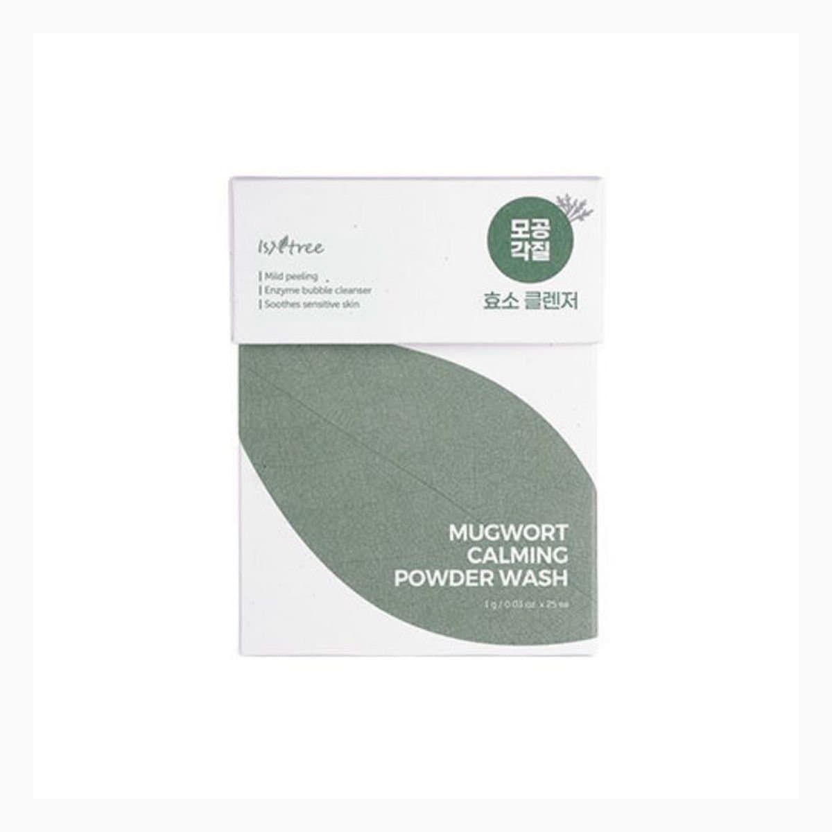 ISNTREE MUGWORT CALMING POWDER WASH 1g*25ea