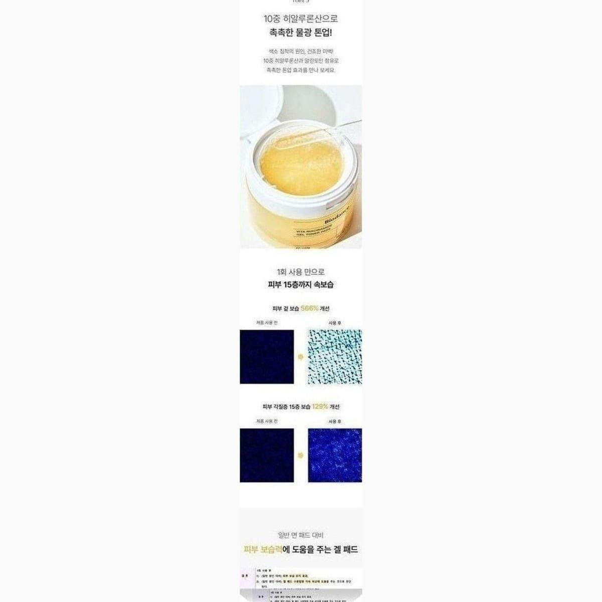 [Biodance] Vita Niacinamide Gel Toner Pads 60Pads