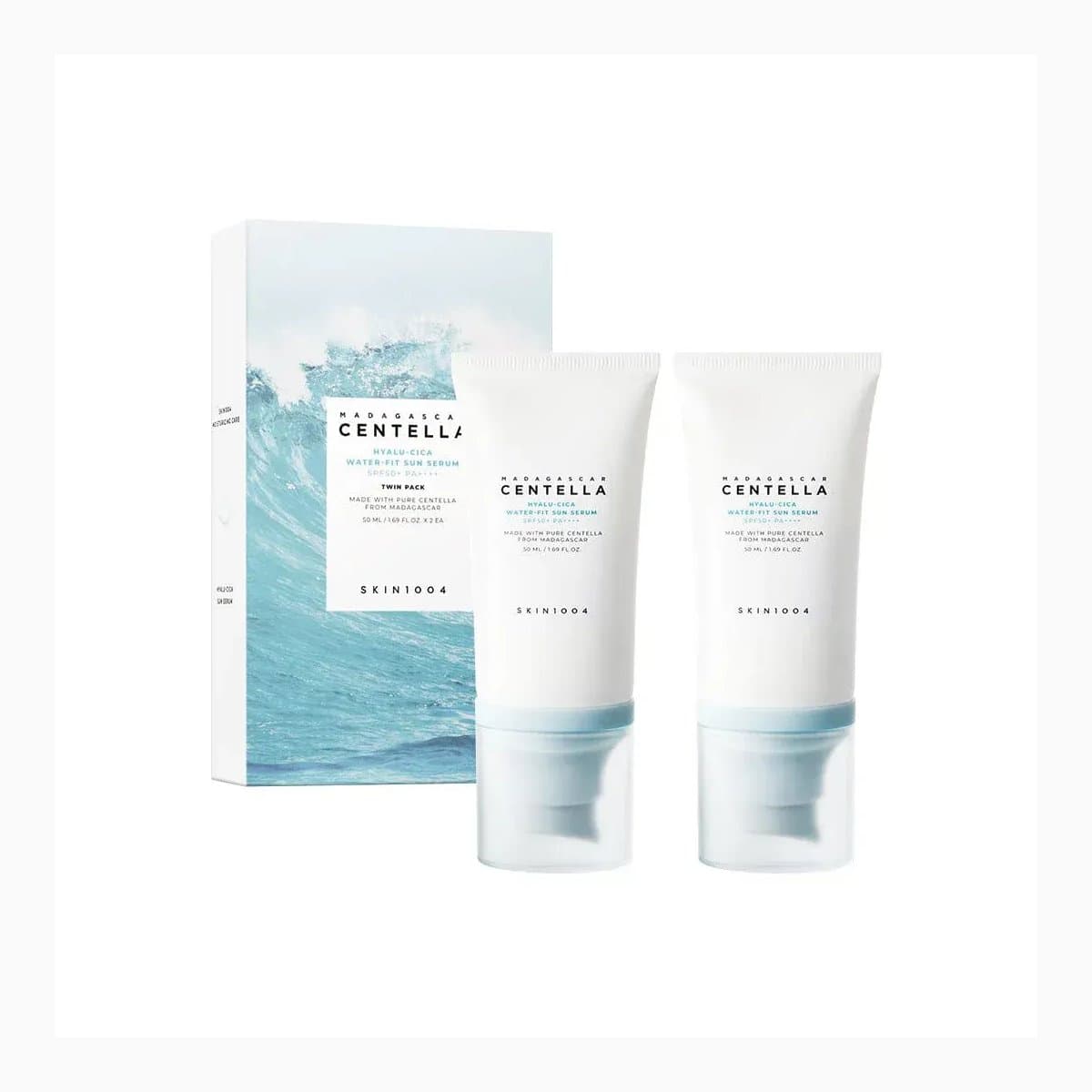 SKIN1004 Madagascar Centella Hyalu-Cica Water-Fit Sun Serum Twin Pack (50ml*2)