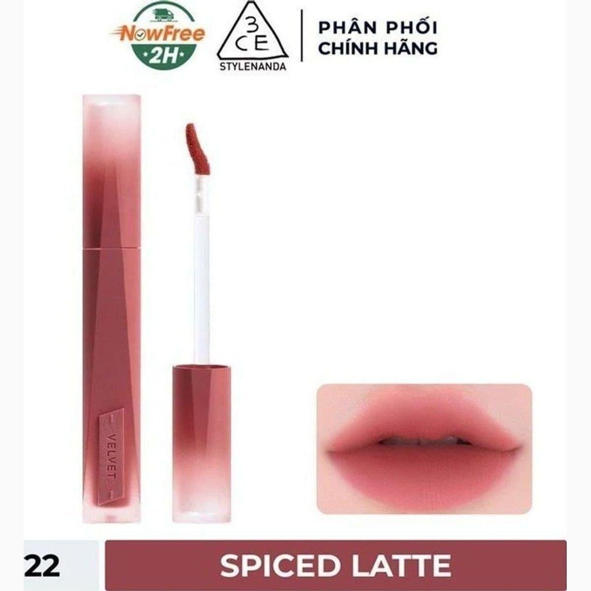 3CE VELVET LIP TINT PLUSH #22 SPICED LATTE