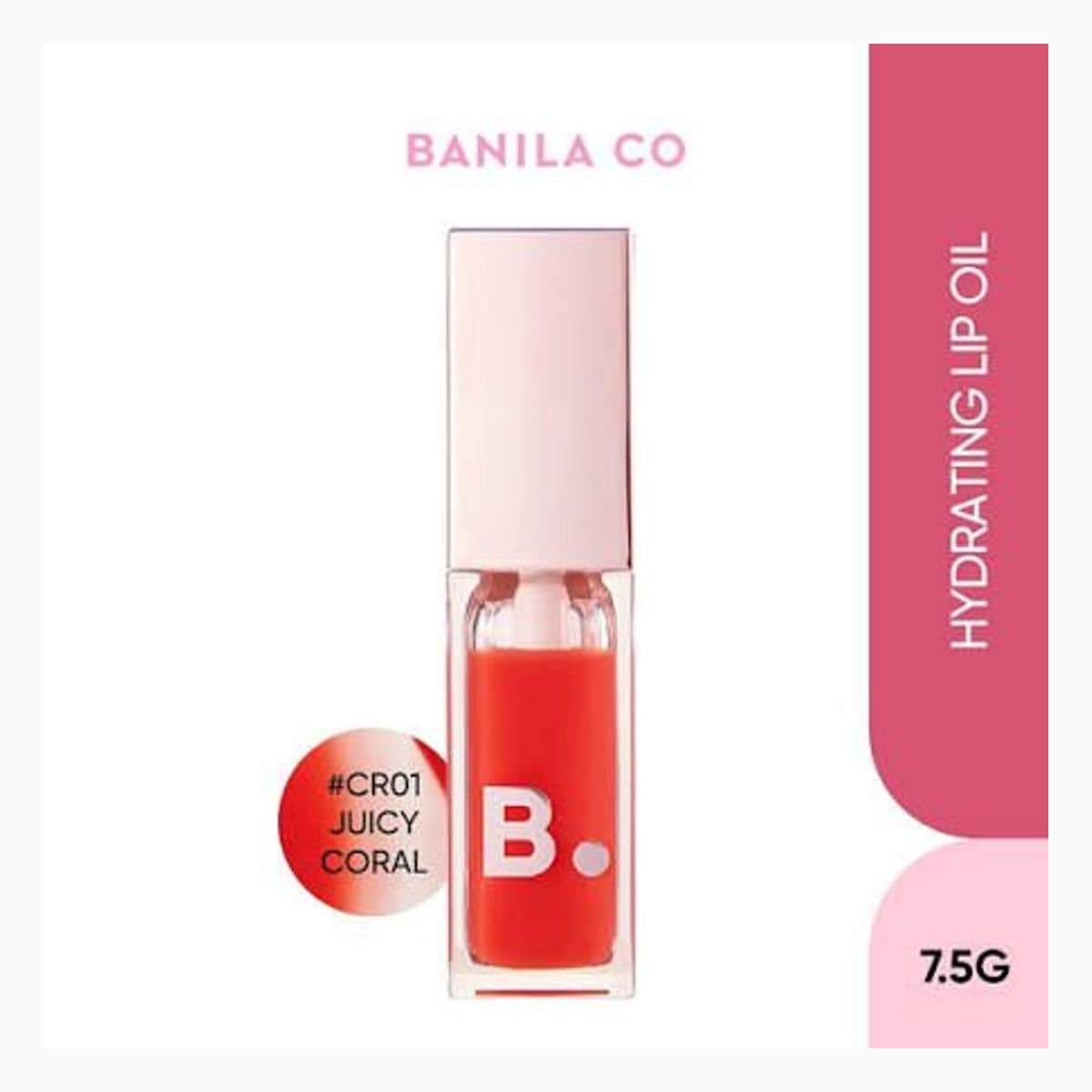 B. by BANILA Hydrating Lip Oil Juicy Coral