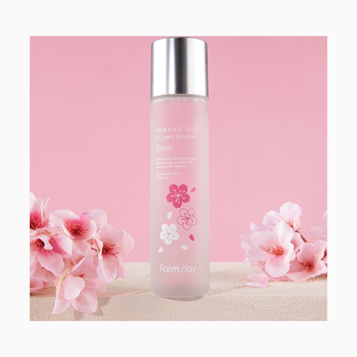 FARMSTAY HYALURONIC ACID & CHERRY BLOSSOM TONER