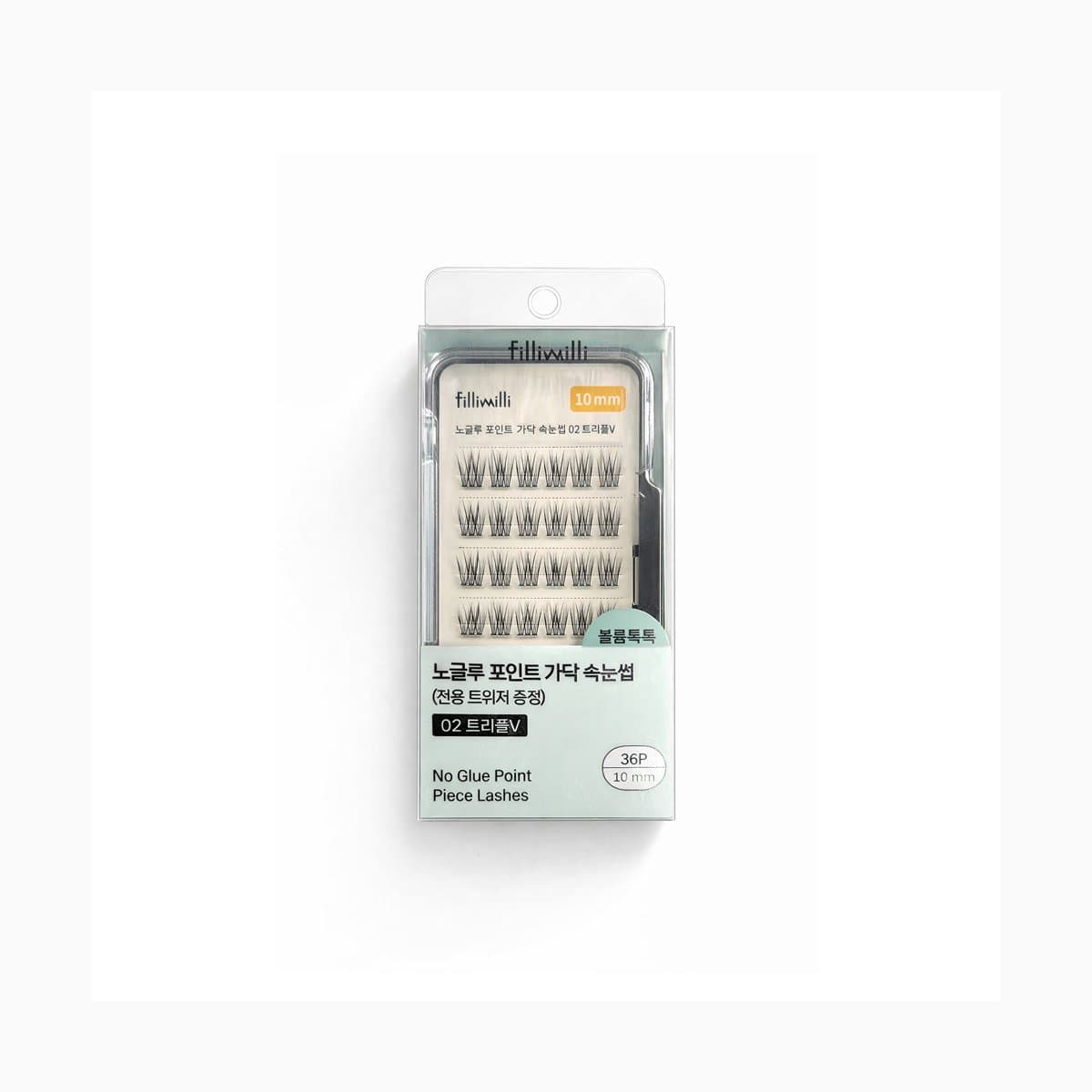 Fillimilli NO GLUE POINT EYELASH 02 TRIPLE V (36P)