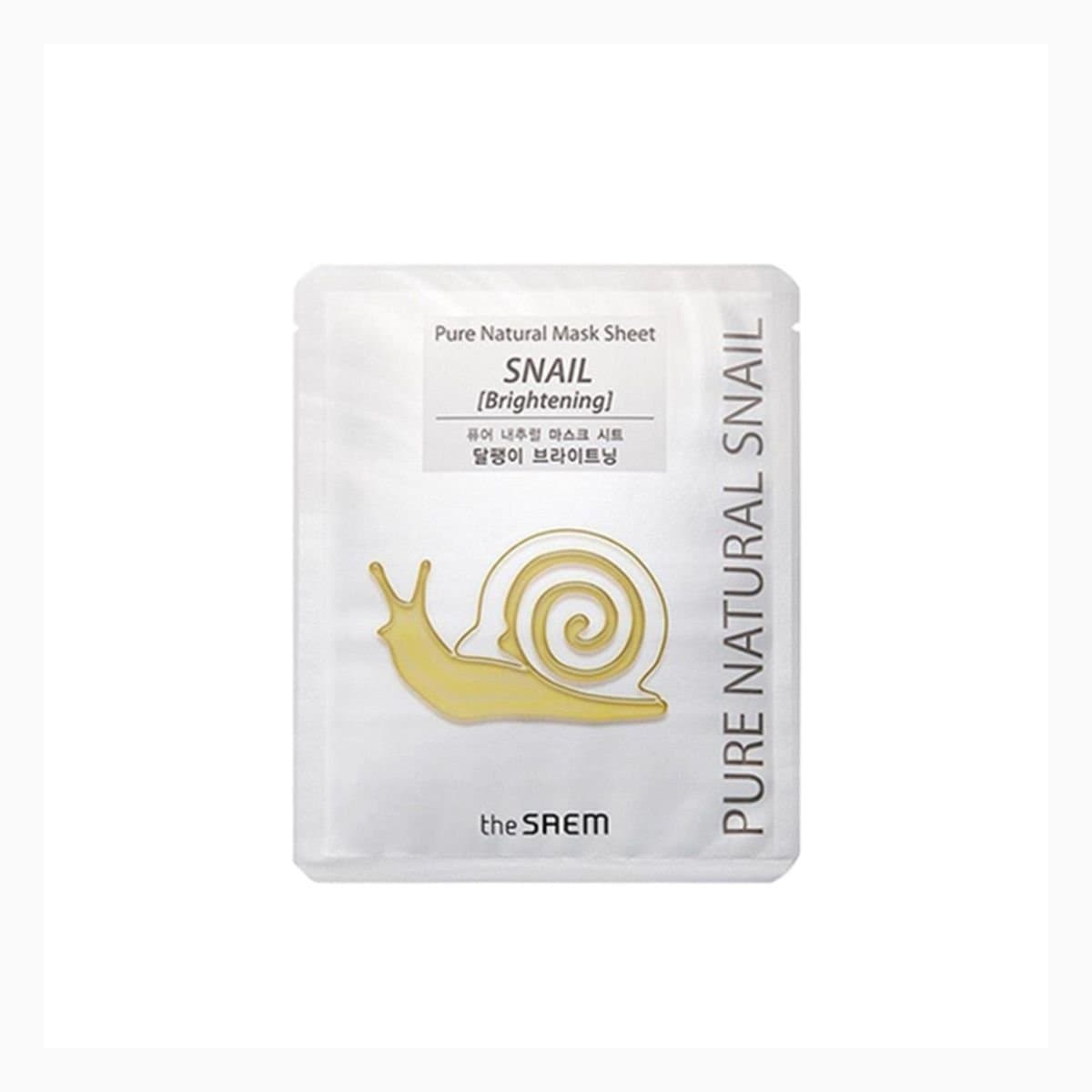 Pure Natural Mask Sheet (Snail Brightening)