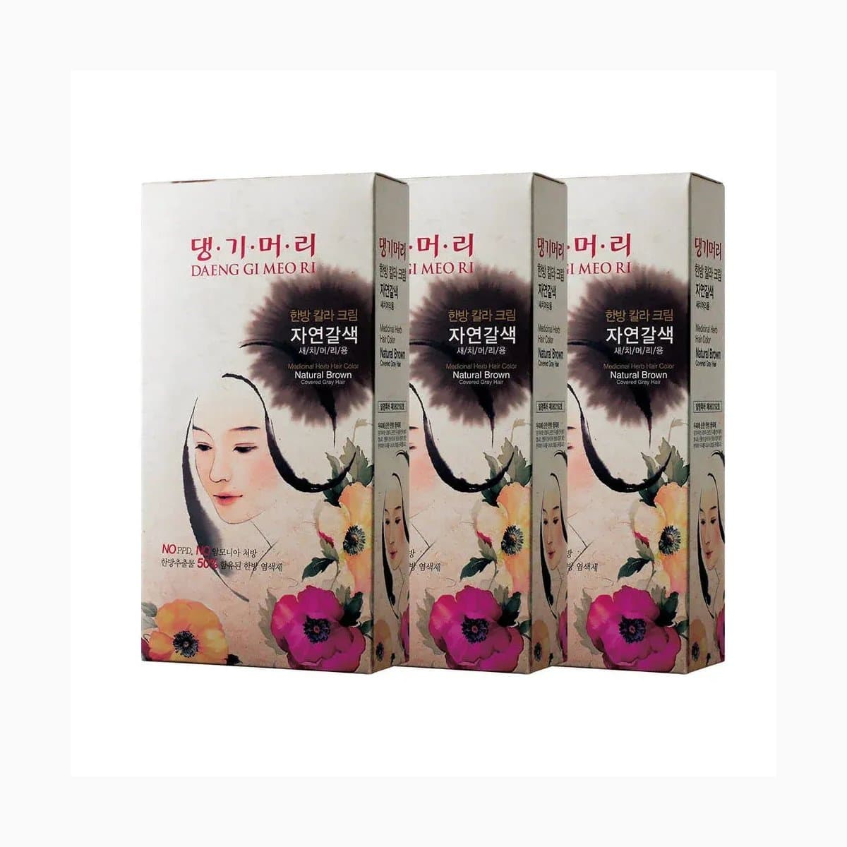DAENG GI MEO RI Medicinal Herb Hair Color(Natural brown)