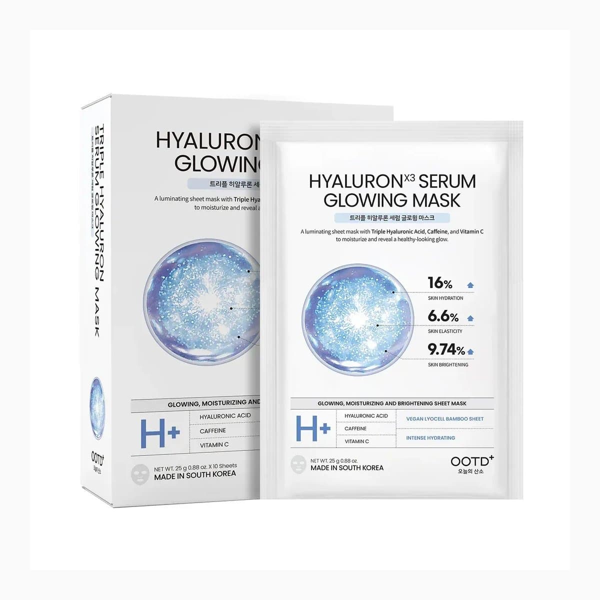#OOTD
Triple Hyaluron Acid
Serum Glowing Mask