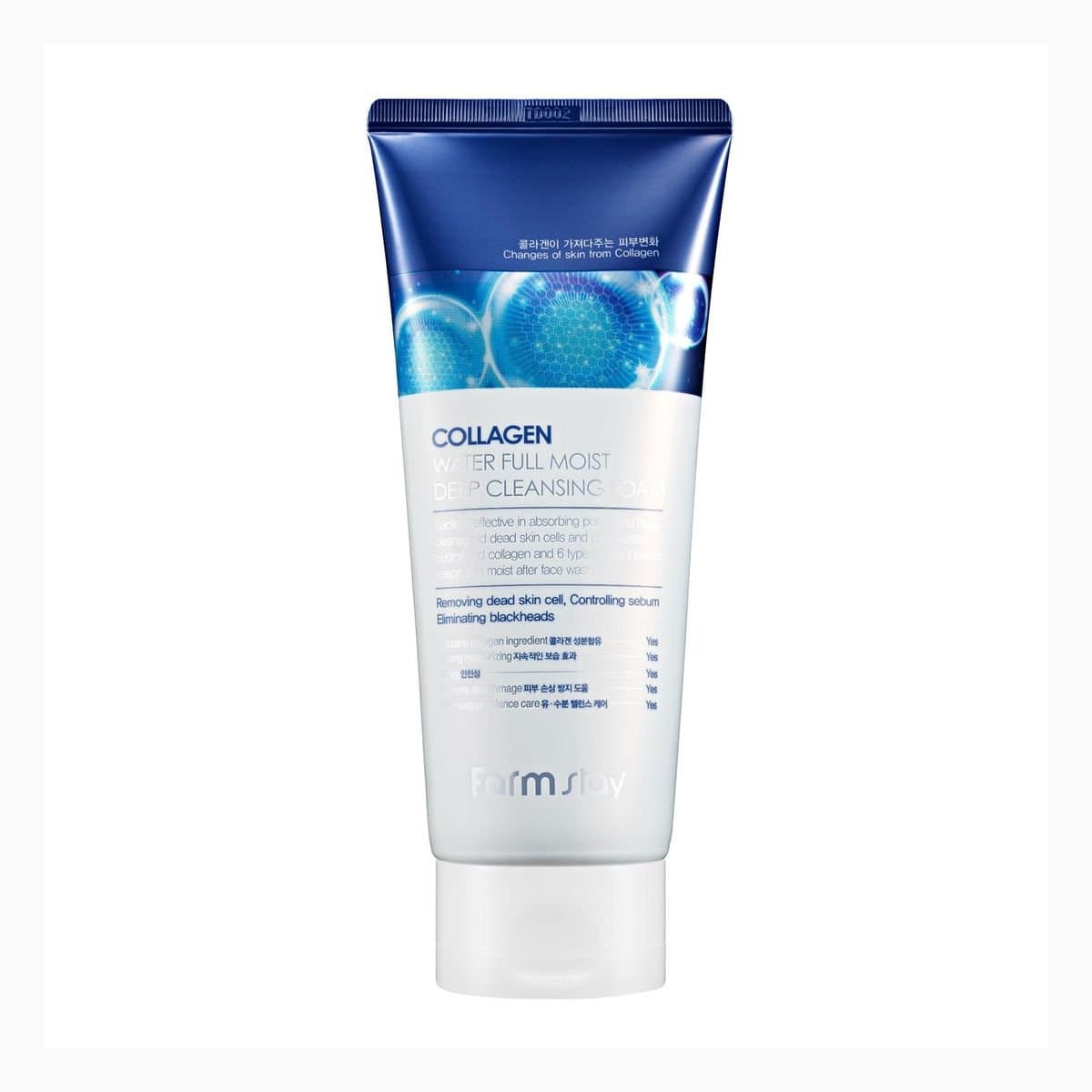 FARMSTAY COLLAGEN WATER FULL MOIST DEEP CLEANSING FOAM