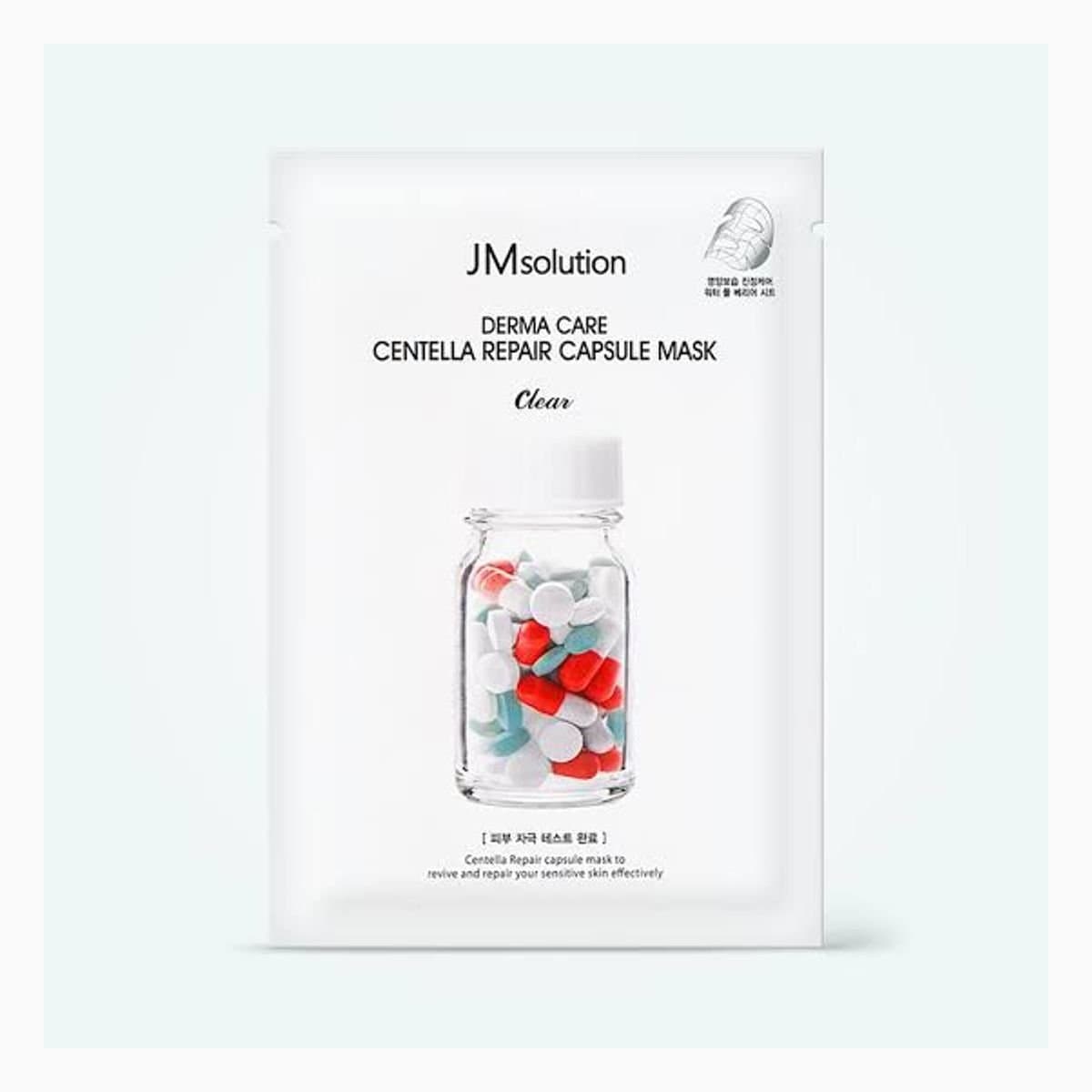 JMSOLUTION DERMA CARE CENTELLA REPAIR CAPSULE MASK CLEAR