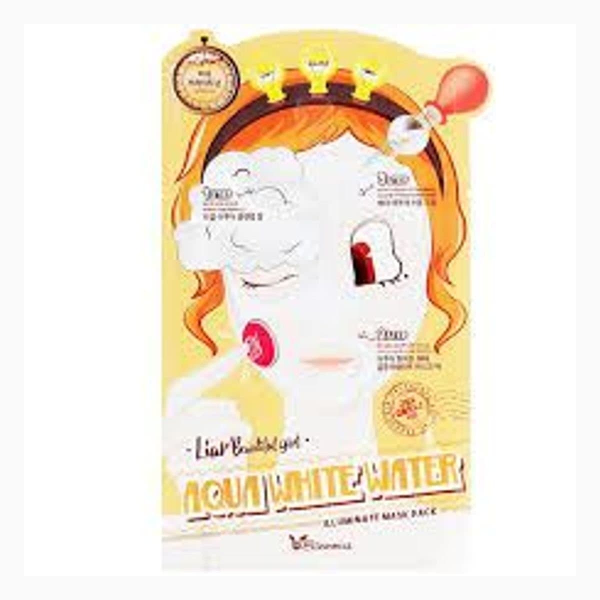 Liar Beautiful girl Aqua White Water Illuminate Mask Pack