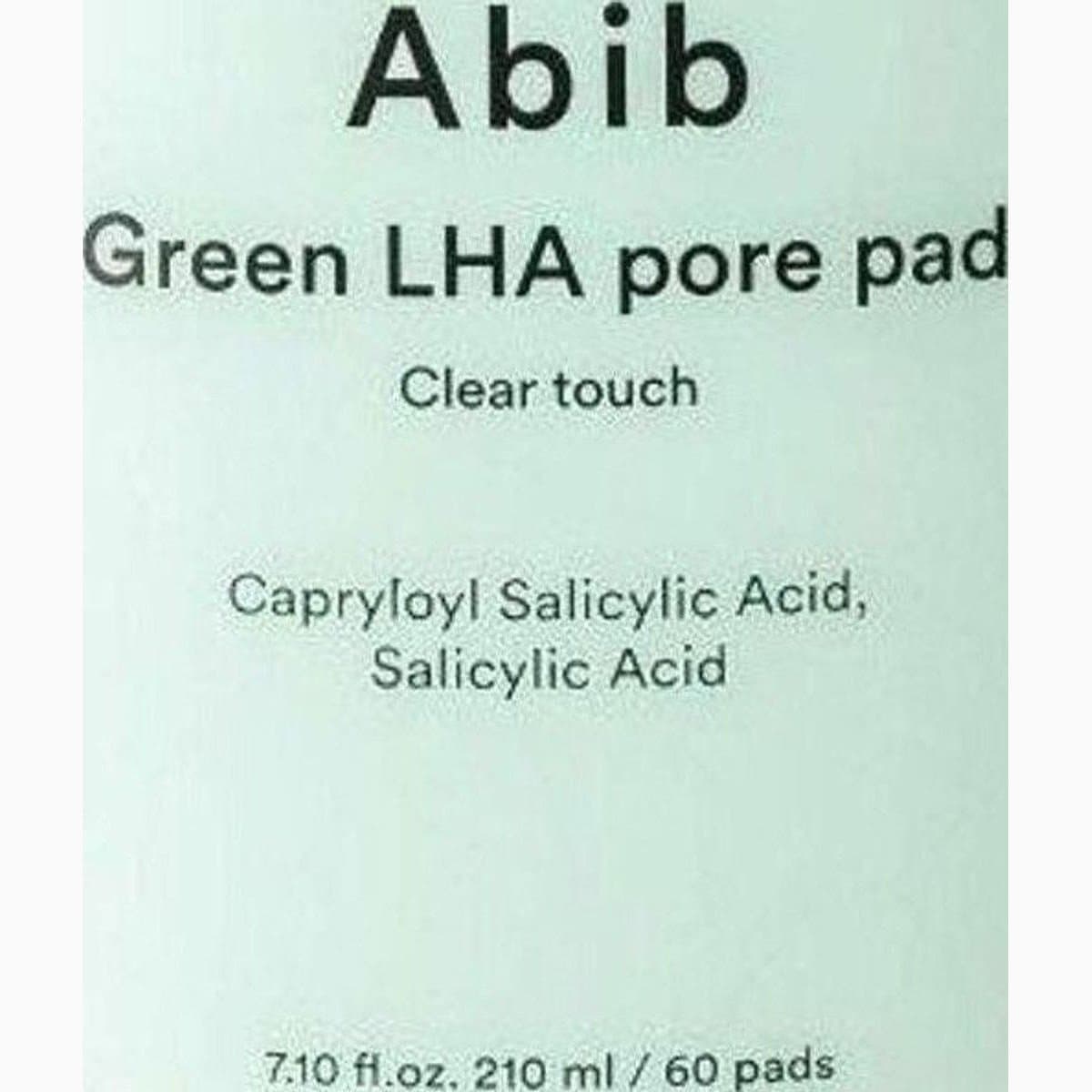 Abib Green LHA pore pad
Clear touch