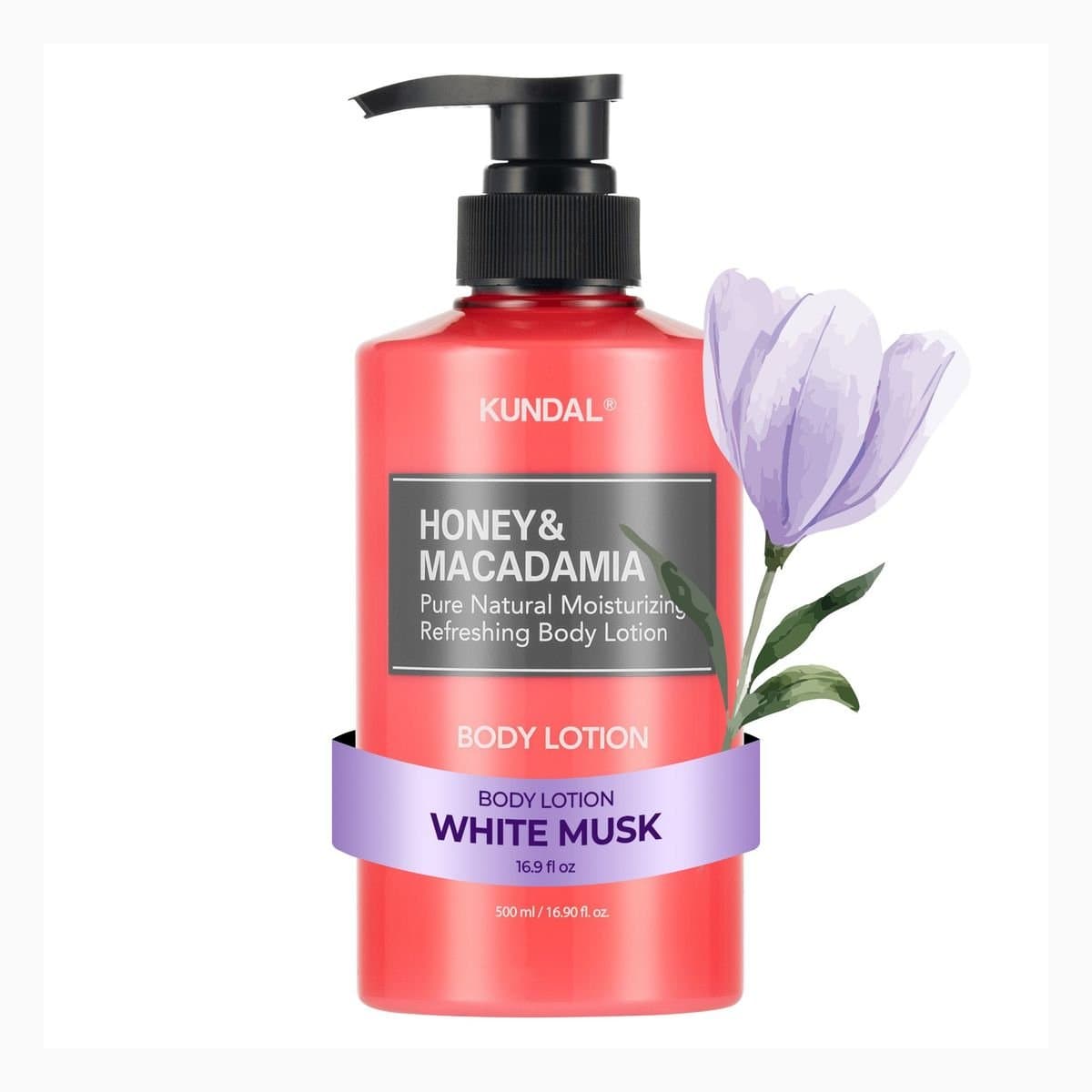 HONEY & MACADAMIA PURE BODY LOTION 500ML - WHITE MUSK