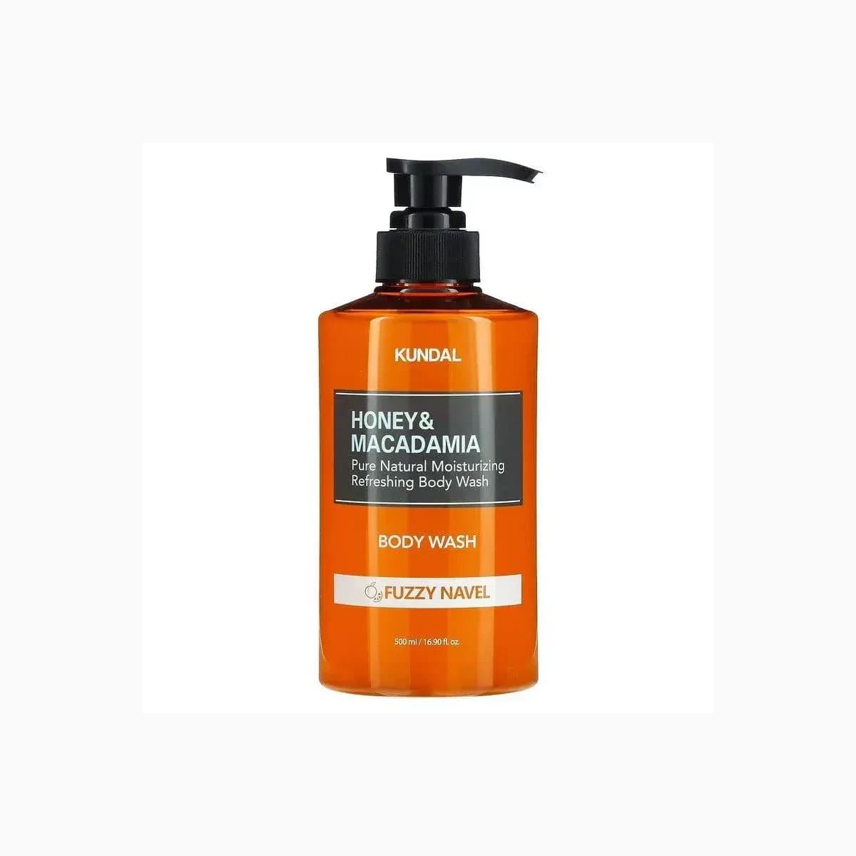 HONEY & MACADAMIA PURE BODY WASH 500ML - FUZZY NAVEL