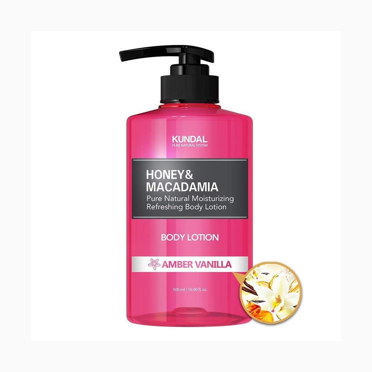 HONEY & MACADAMIA PURE BODY LOTION 500ML - AMBER VANILLA