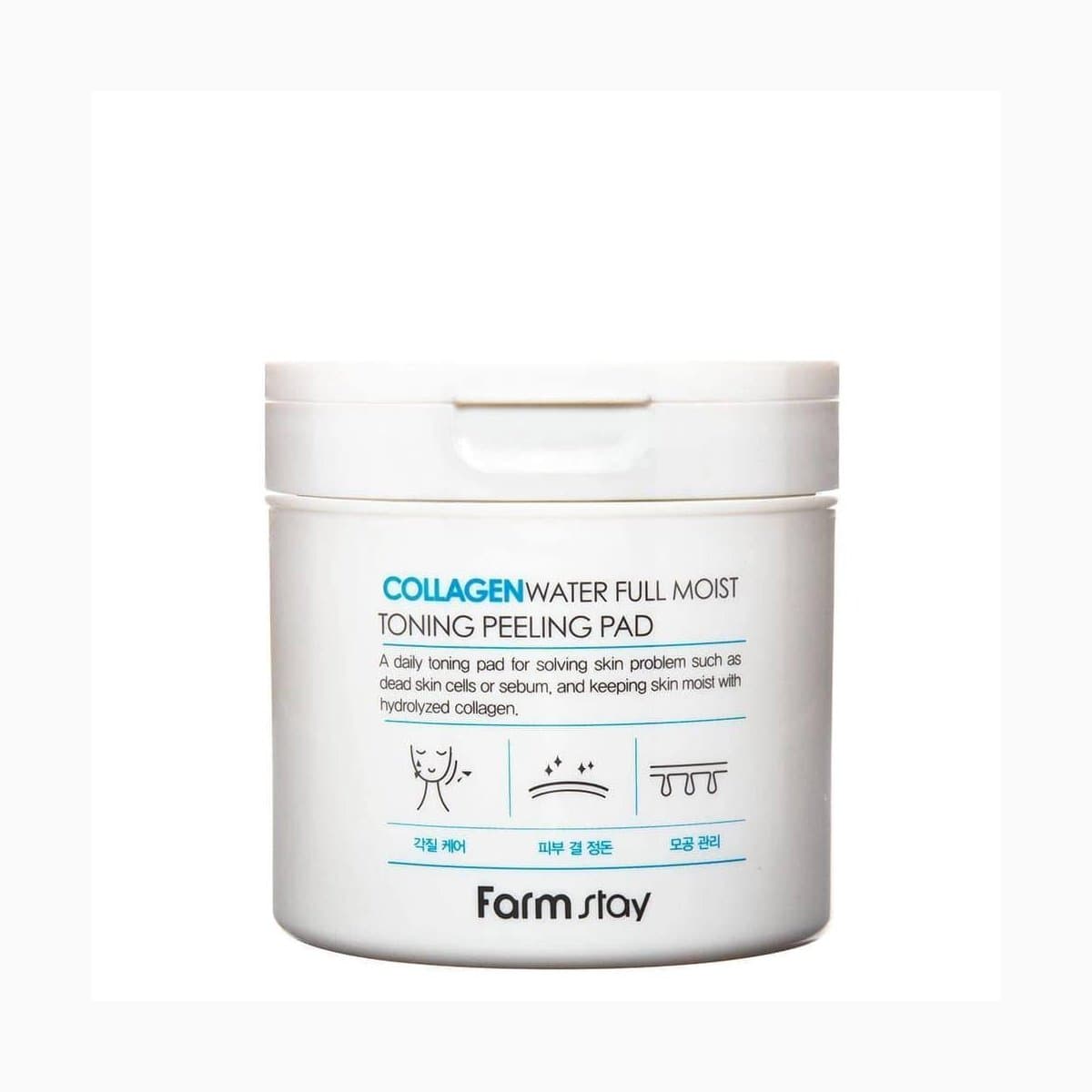 FARMSTAY COLLAGEN WATER FULL MOIST TONING PEELING PAD
