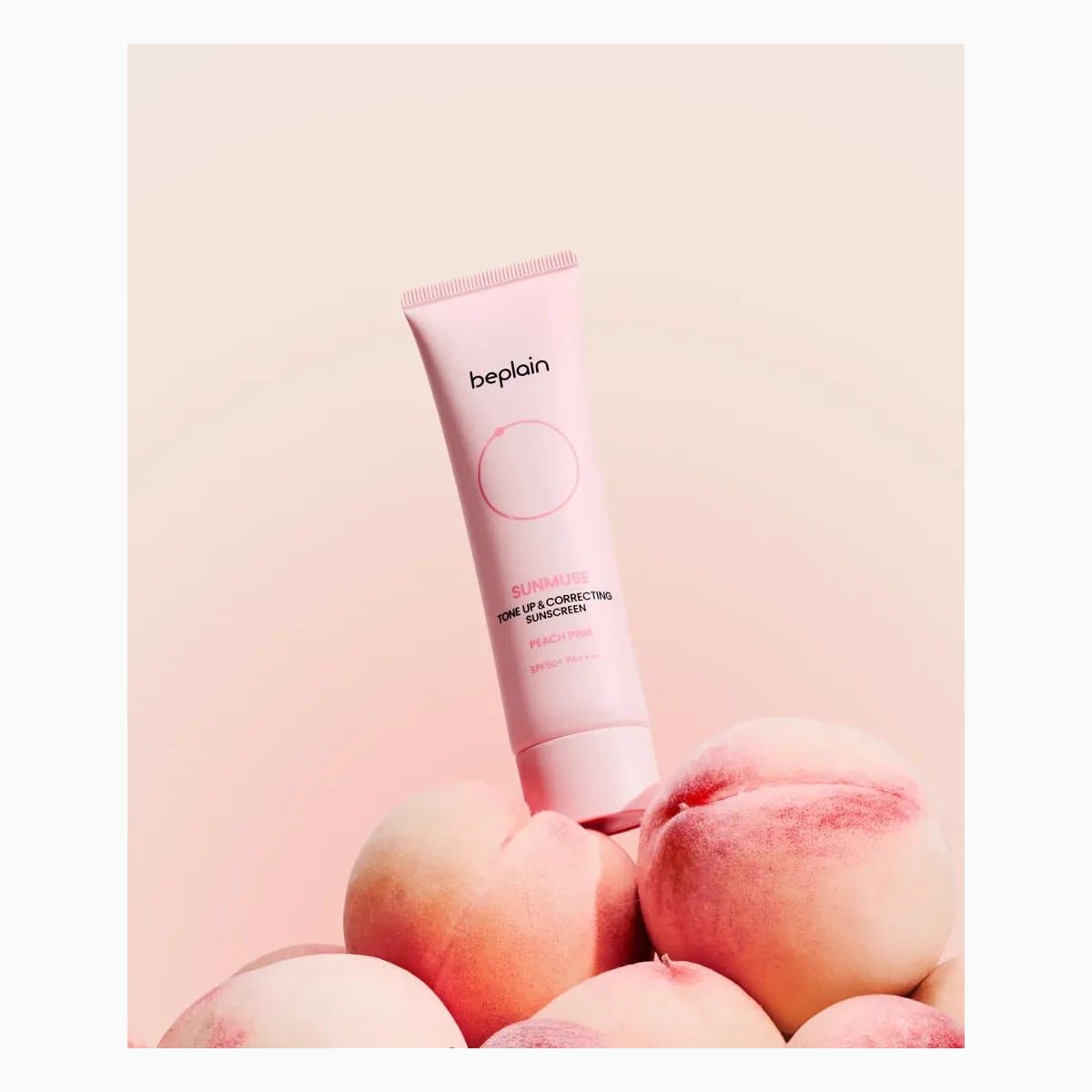 BEPLAIN SUNMUSE TONE UP & CORRECTING SUNSCREEN PEACH PINK 50ml