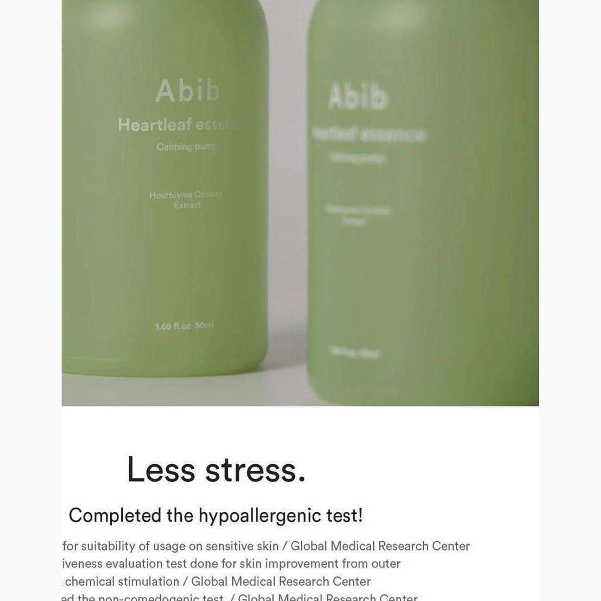 Abib Heartleaf essence
Calming pump