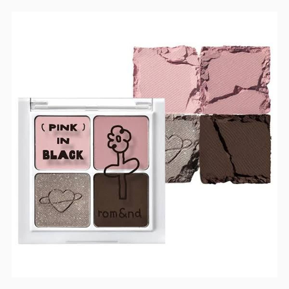rom&nd X INAPSQUARE BETTER THAN EYES B02 PEONY IN BLACK