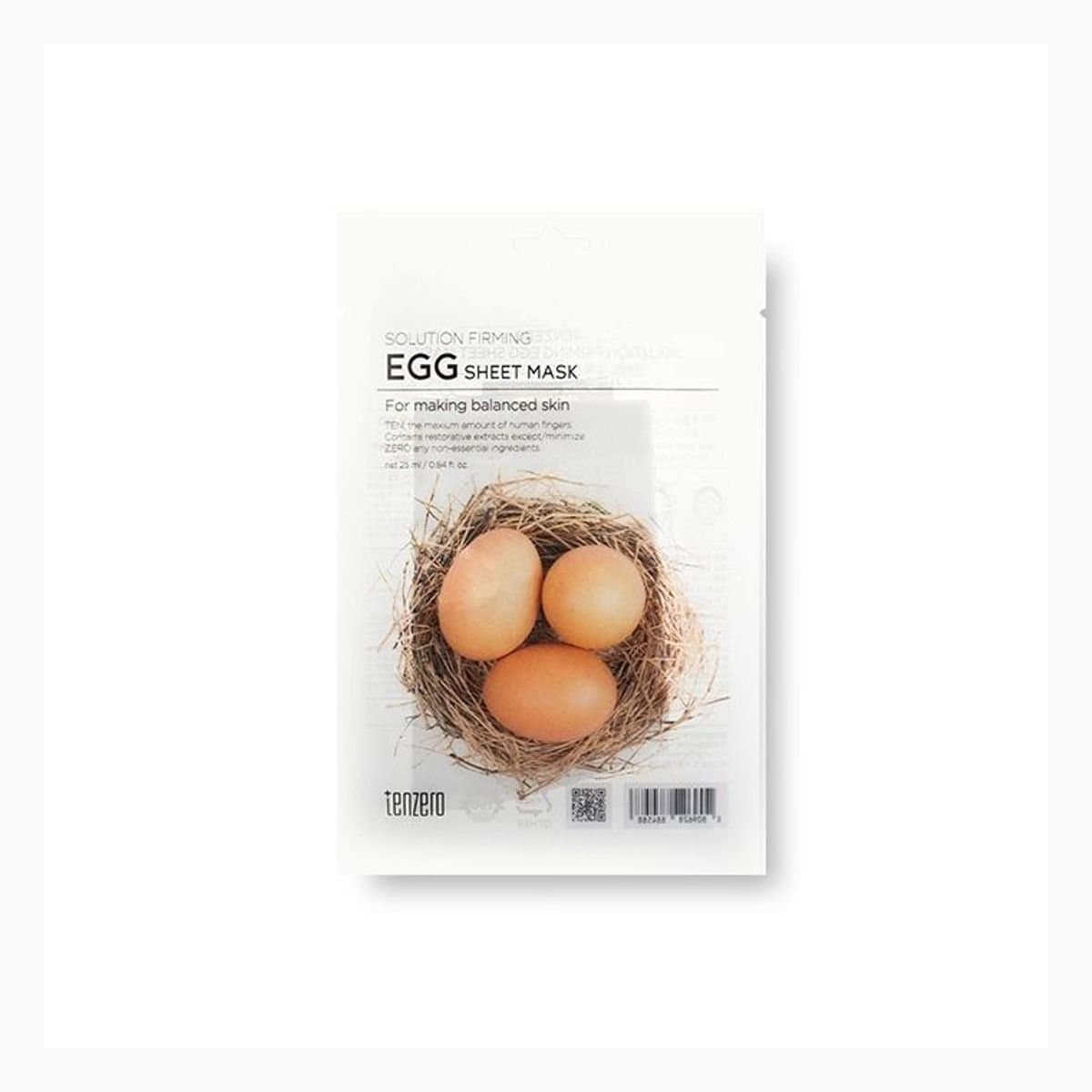 TENZERO SOLUTION FIRMING EGG SHEET MASK