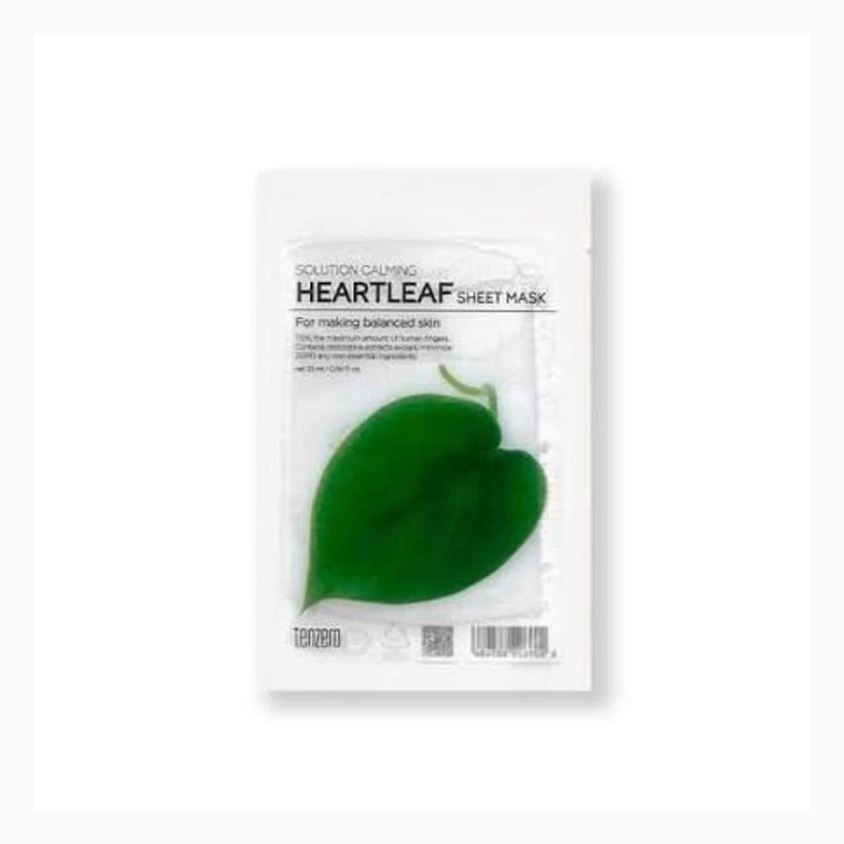 TENZERO SOLUTION CALMING HEARTLEAF SHEET MASK