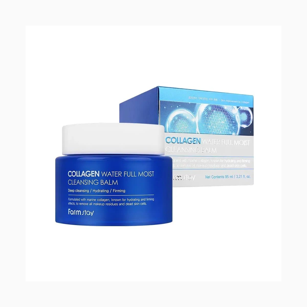 FARMSTAY COLLAGEN WATER FULL MOIST CLEANSING BALM