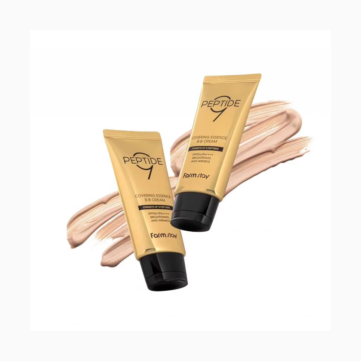 FARMSTAY PEPTIDE9 COVERING ESSENCE B.B CREAM
