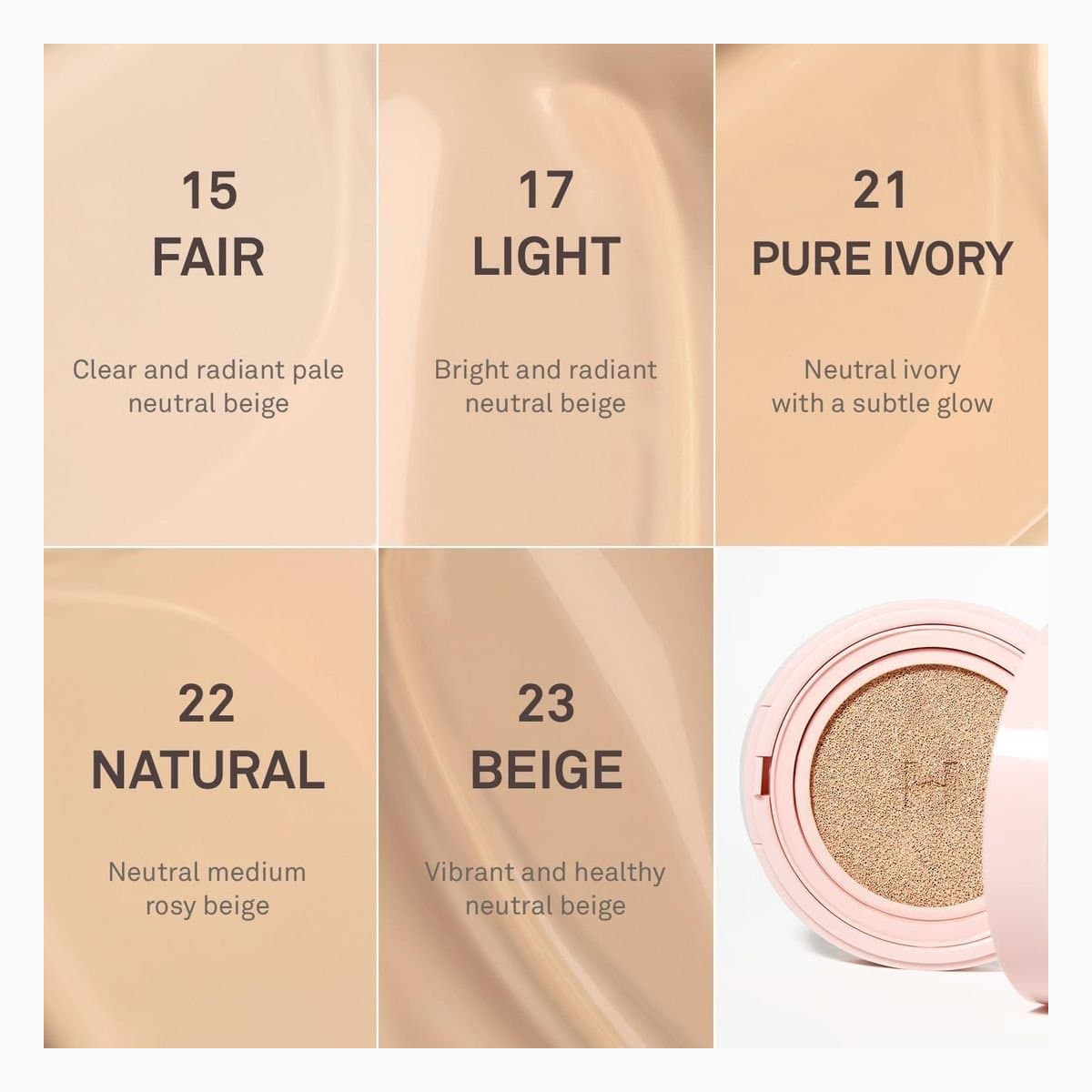 hince COVER MASTER PINK CUSHION 23 BEIGE