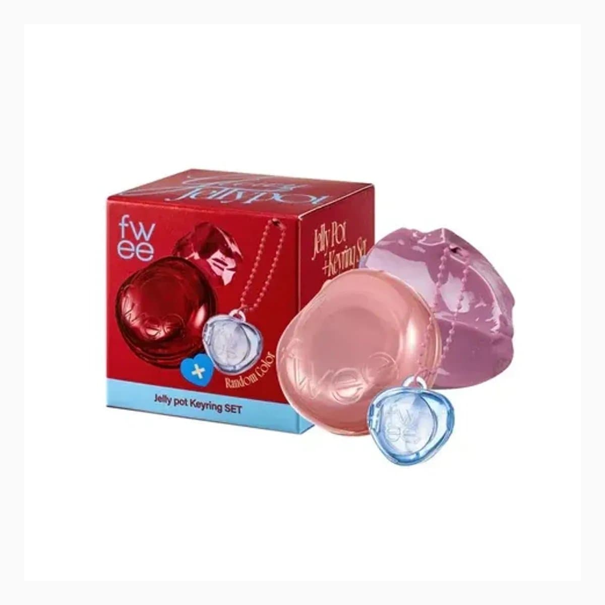 (GL)fwee LIP&CHEEK GLOWY JELLY POT JN01 LAVENDER WHIP 4g+PENDANT KEYRING