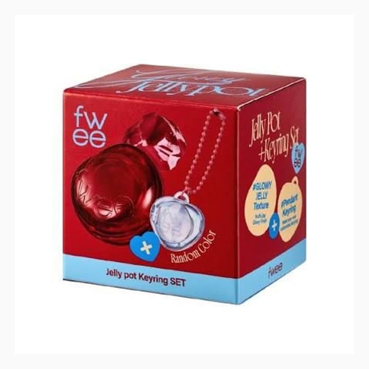 (GL)fwee LIP&CHEEK GLOWY JELLY POT JP02 LOLLY 4g+PENDANT KEYRING